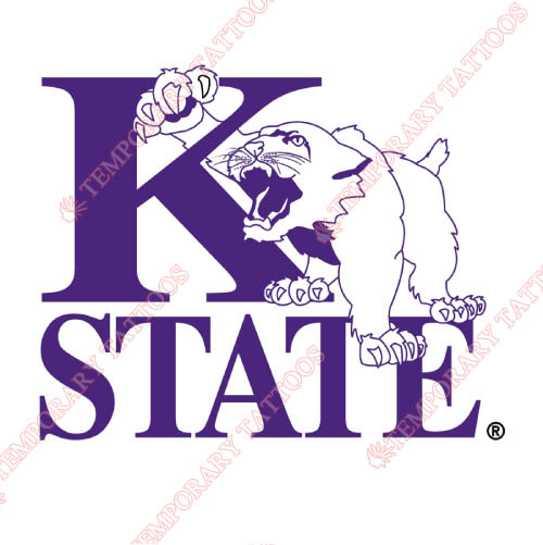 Kansas State Wildcats Customize Temporary Tattoos Stickers NO.4715